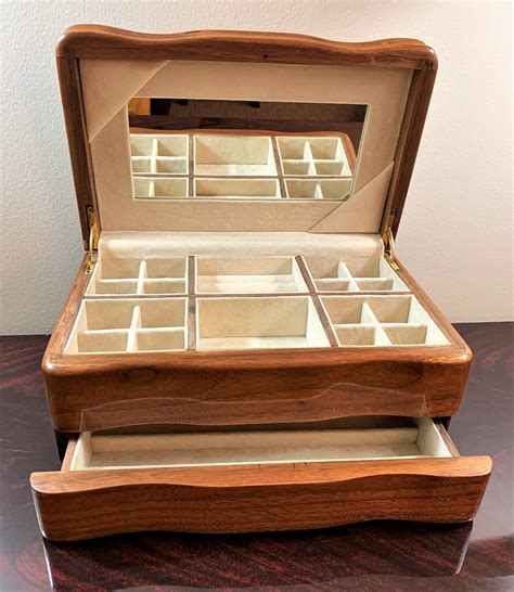 vintage wooden jewelry box